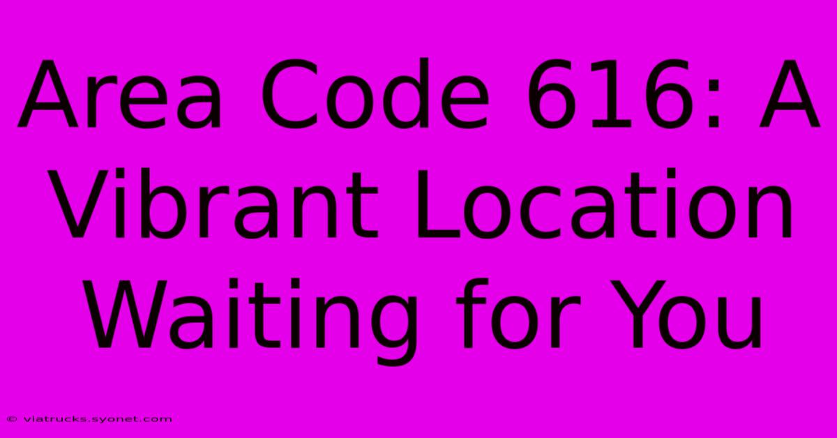 Area Code 616: A Vibrant Location Waiting For You