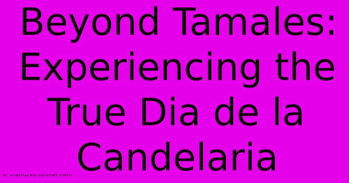 Beyond Tamales: Experiencing The True Dia De La Candelaria