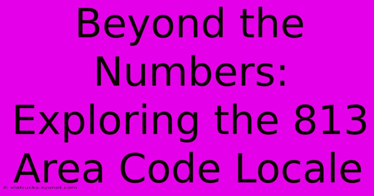 Beyond The Numbers: Exploring The 813 Area Code Locale