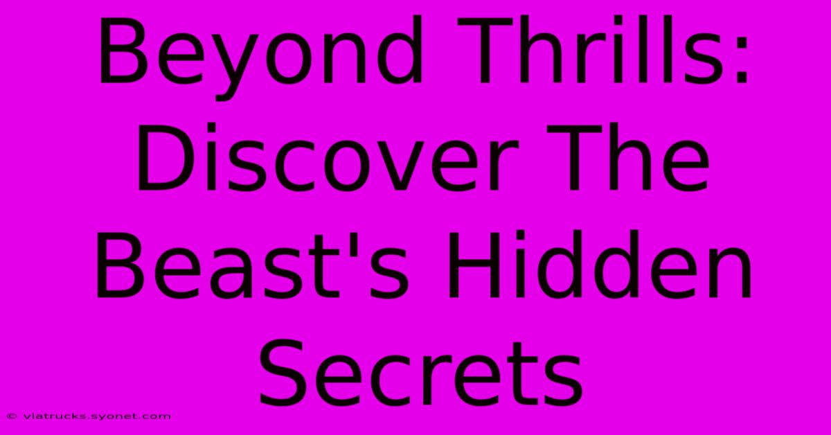 Beyond Thrills: Discover The Beast's Hidden Secrets