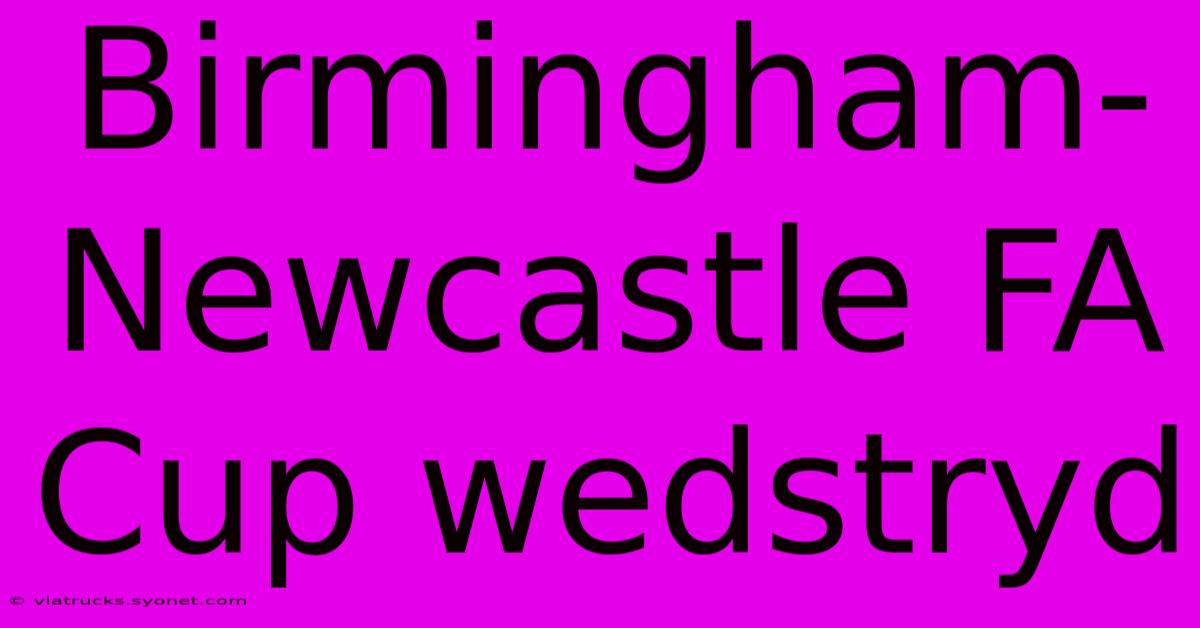 Birmingham-Newcastle FA Cup Wedstryd