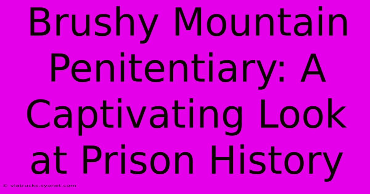 Brushy Mountain Penitentiary: A Captivating Look At Prison History