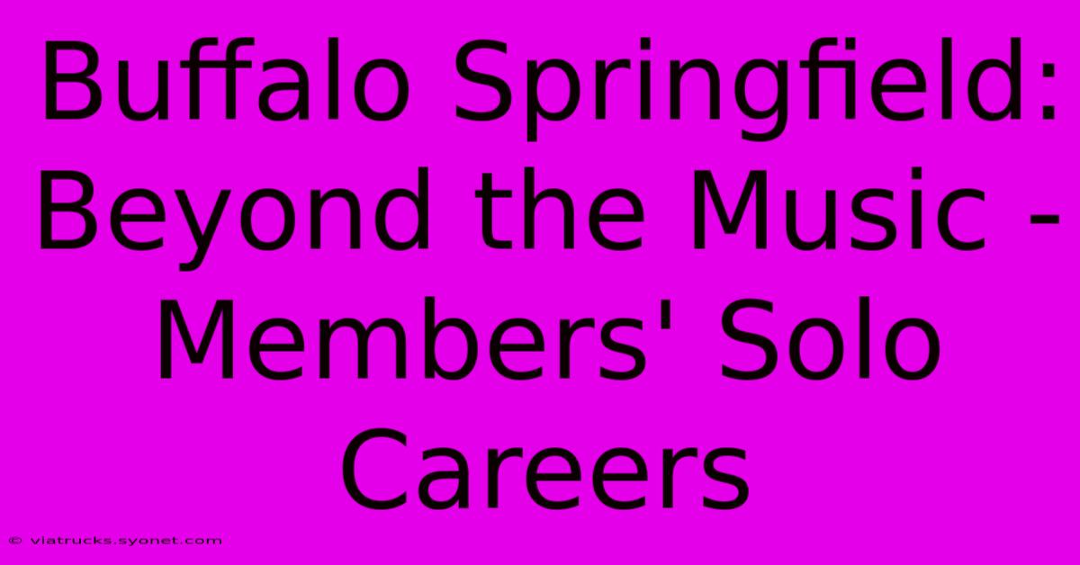 Buffalo Springfield: Beyond The Music - Members' Solo Careers