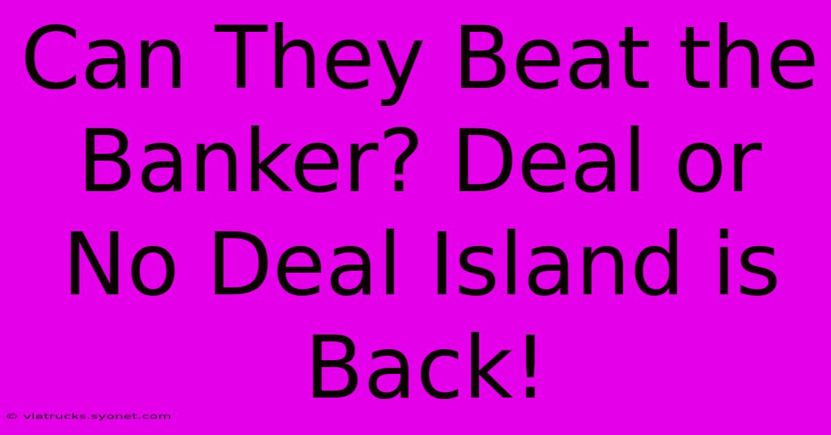 Can They Beat The Banker? Deal Or No Deal Island Is Back!