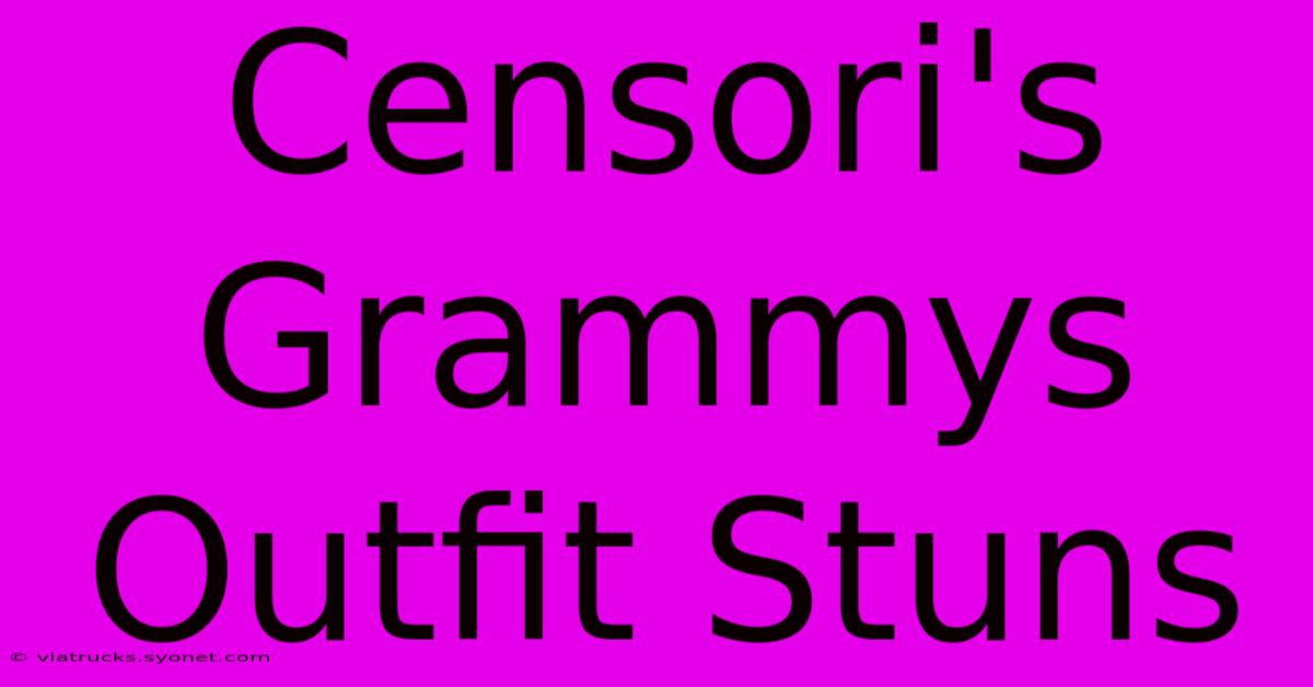 Censori's Grammys Outfit Stuns