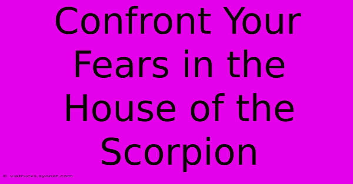 Confront Your Fears In The House Of The Scorpion