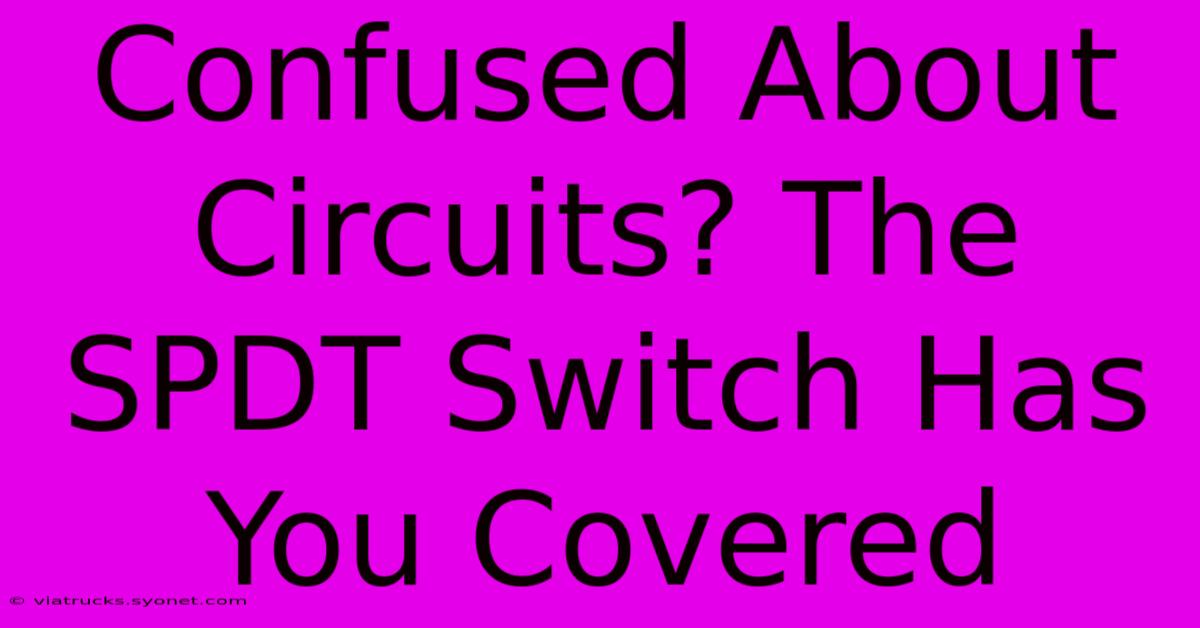 Confused About Circuits? The SPDT Switch Has You Covered