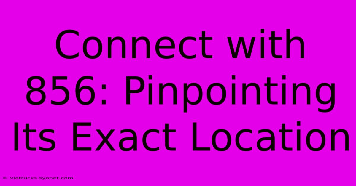 Connect With 856: Pinpointing Its Exact Location