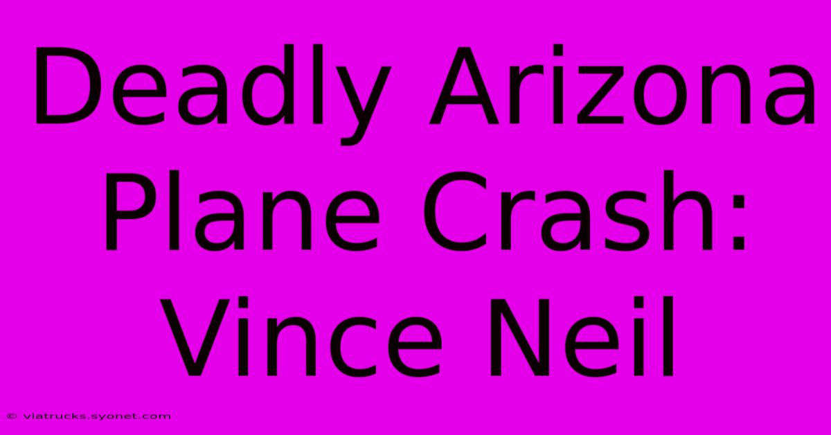 Deadly Arizona Plane Crash: Vince Neil