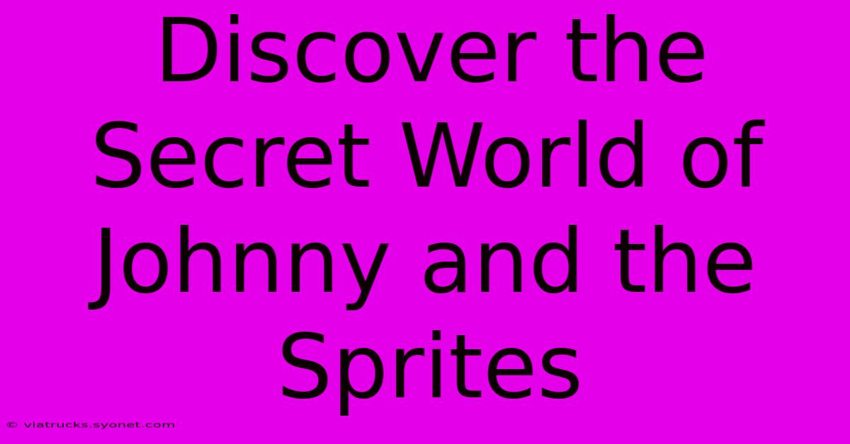 Discover The Secret World Of Johnny And The Sprites