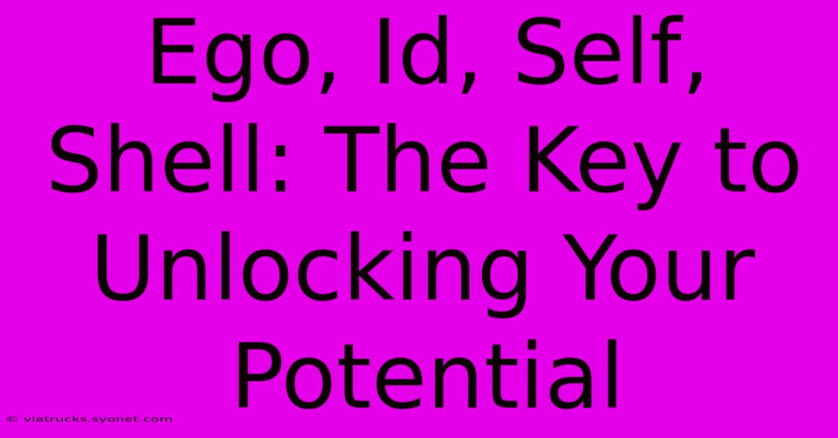 Ego, Id, Self, Shell: The Key To Unlocking Your Potential