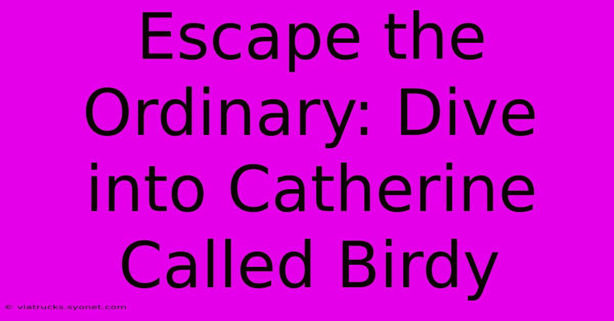 Escape The Ordinary: Dive Into Catherine Called Birdy