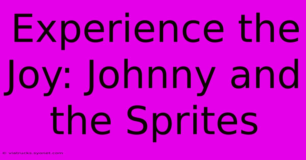 Experience The Joy: Johnny And The Sprites