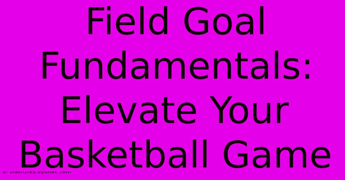 Field Goal Fundamentals: Elevate Your Basketball Game