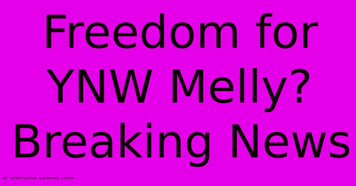 Freedom For YNW Melly? Breaking News