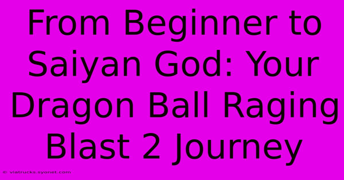 From Beginner To Saiyan God: Your Dragon Ball Raging Blast 2 Journey