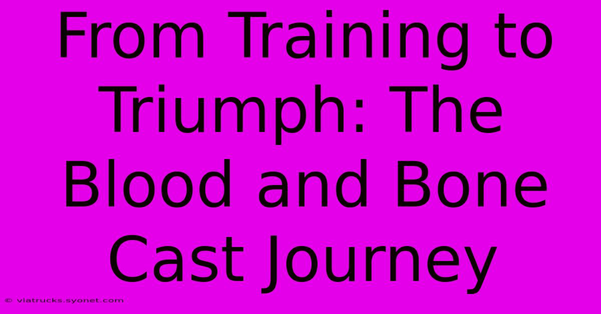 From Training To Triumph: The Blood And Bone Cast Journey