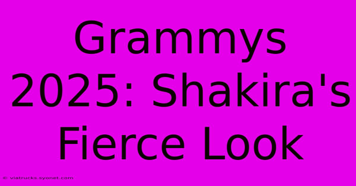 Grammys 2025: Shakira's Fierce Look