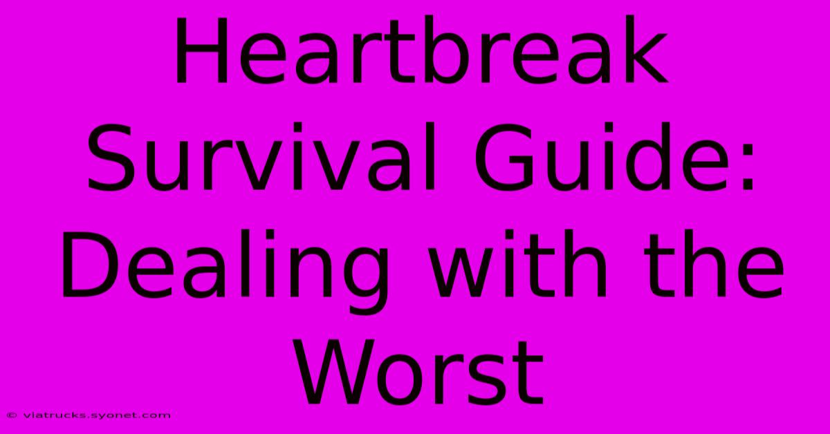 Heartbreak Survival Guide: Dealing With The Worst