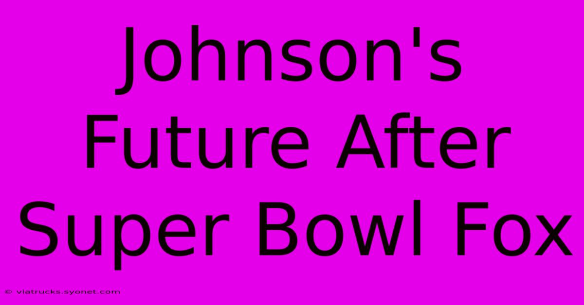 Johnson's Future After Super Bowl Fox