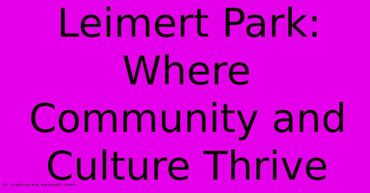 Leimert Park: Where Community And Culture Thrive