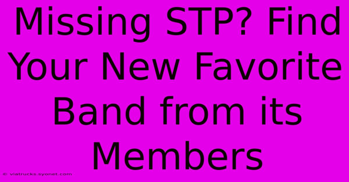 Missing STP? Find Your New Favorite Band From Its Members