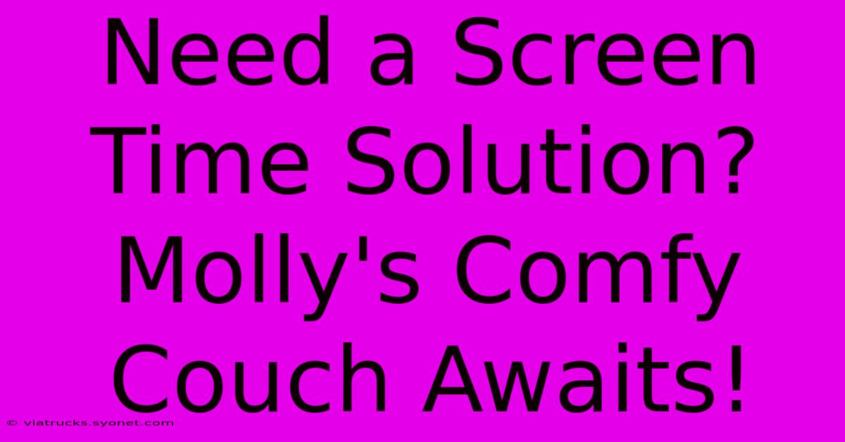 Need A Screen Time Solution?  Molly's Comfy Couch Awaits!