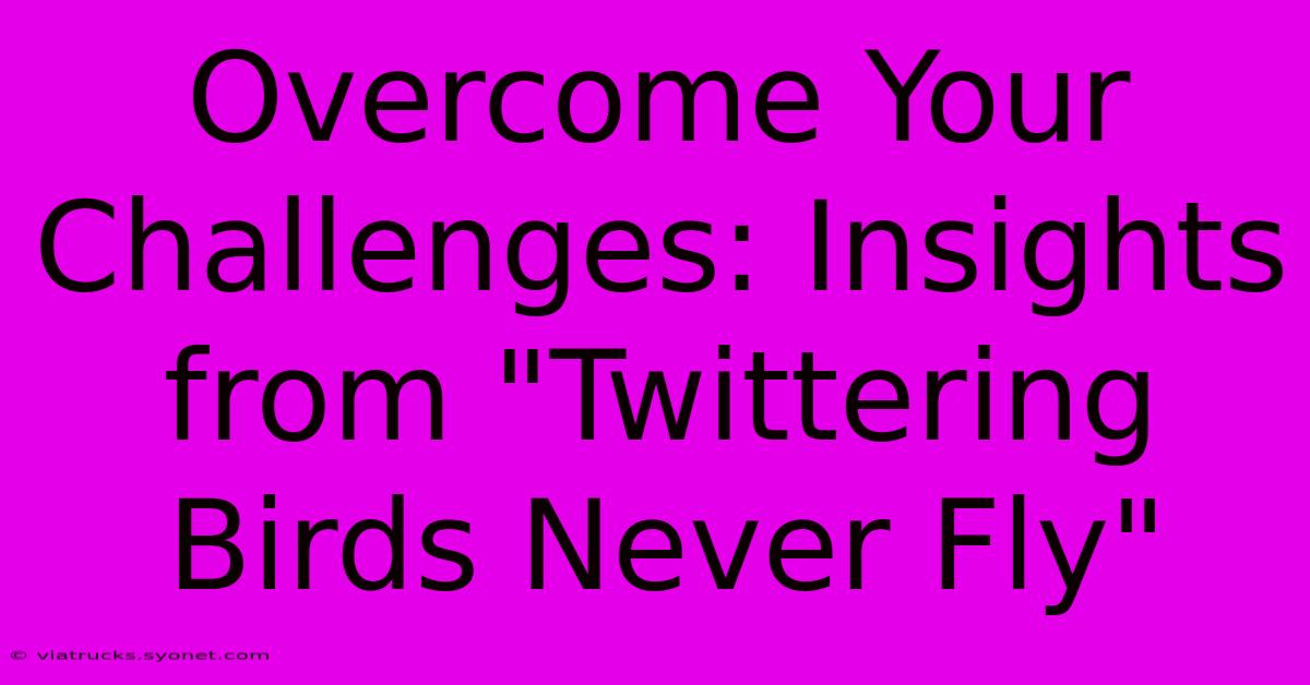 Overcome Your Challenges: Insights From 