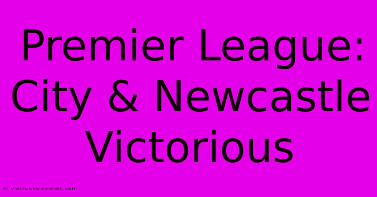 Premier League: City & Newcastle Victorious