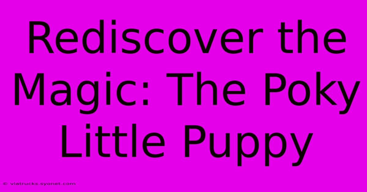 Rediscover The Magic: The Poky Little Puppy