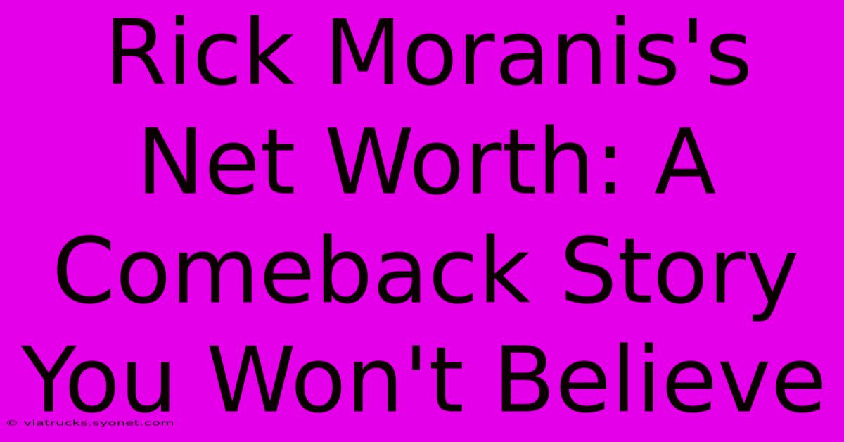 Rick Moranis's Net Worth: A Comeback Story You Won't Believe