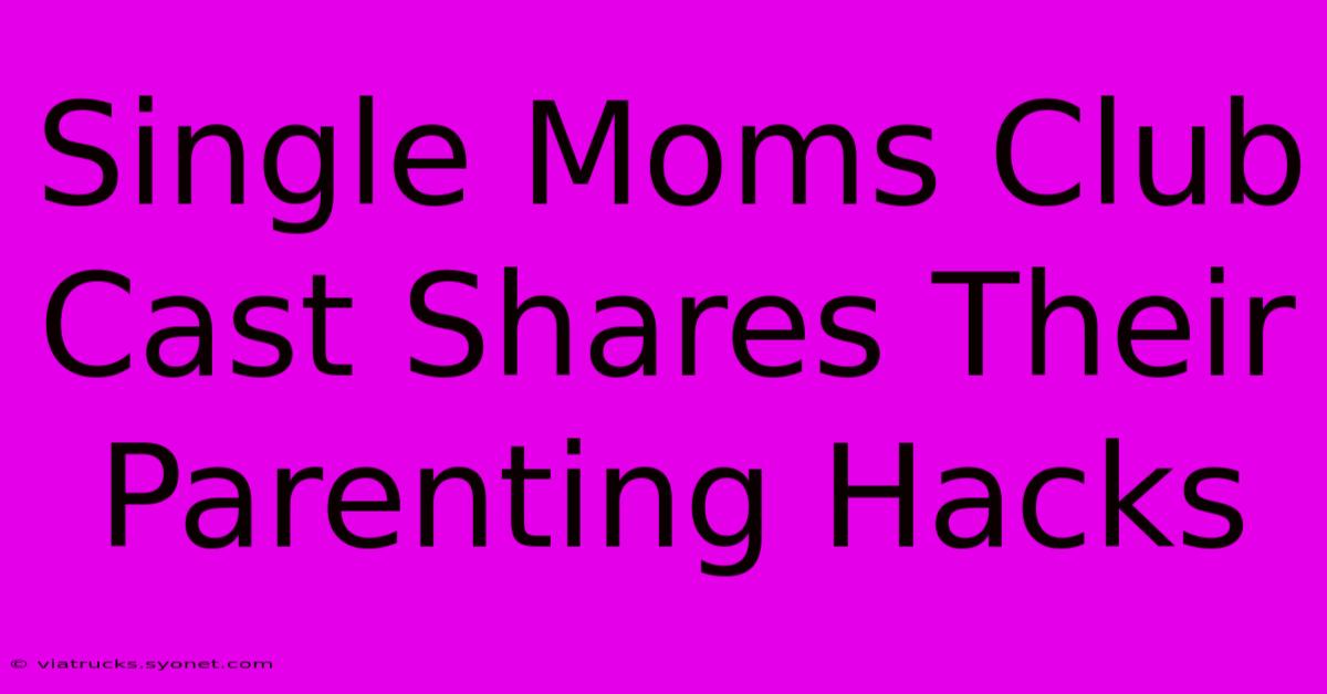 Single Moms Club Cast Shares Their Parenting Hacks