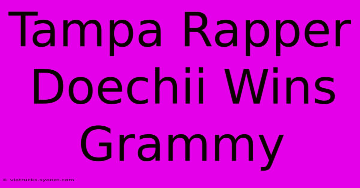 Tampa Rapper Doechii Wins Grammy