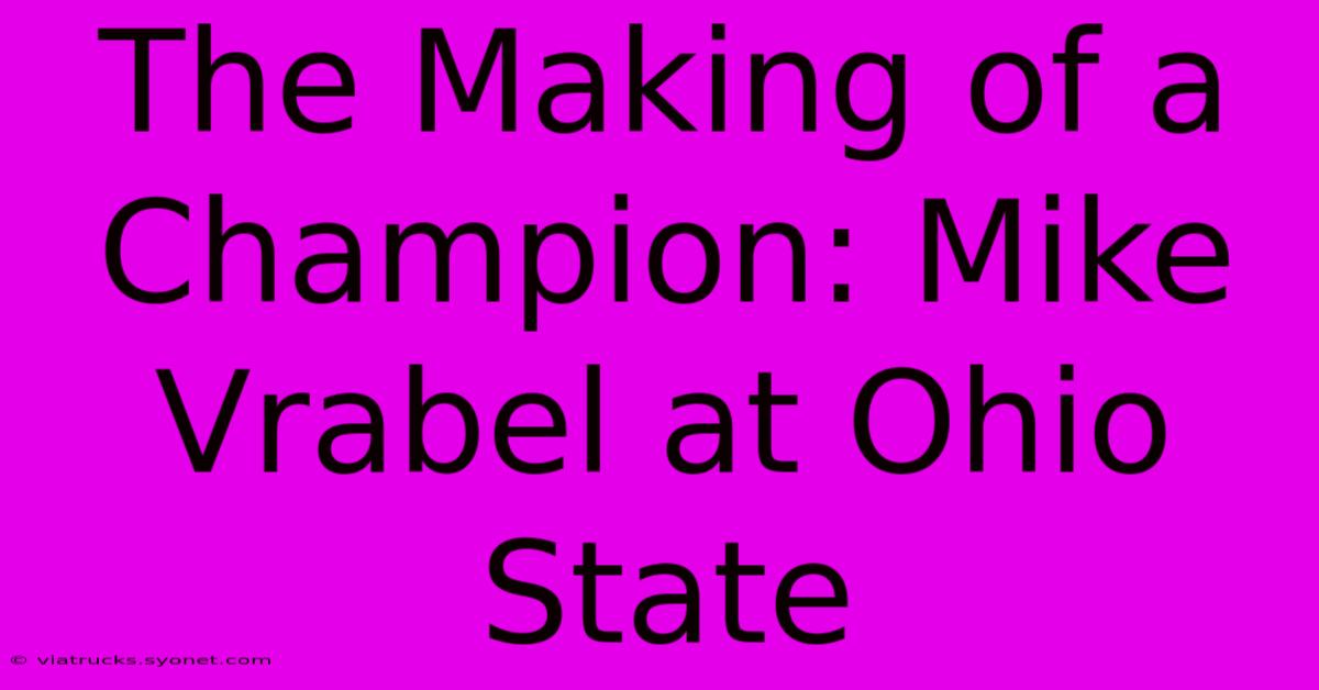 The Making Of A Champion: Mike Vrabel At Ohio State