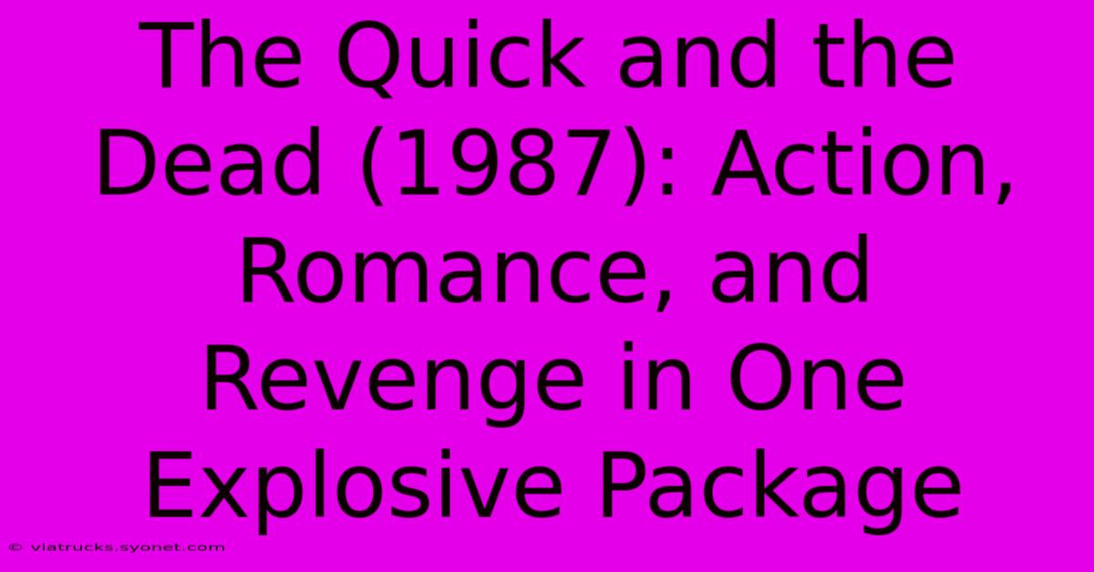 The Quick And The Dead (1987): Action, Romance, And Revenge In One Explosive Package