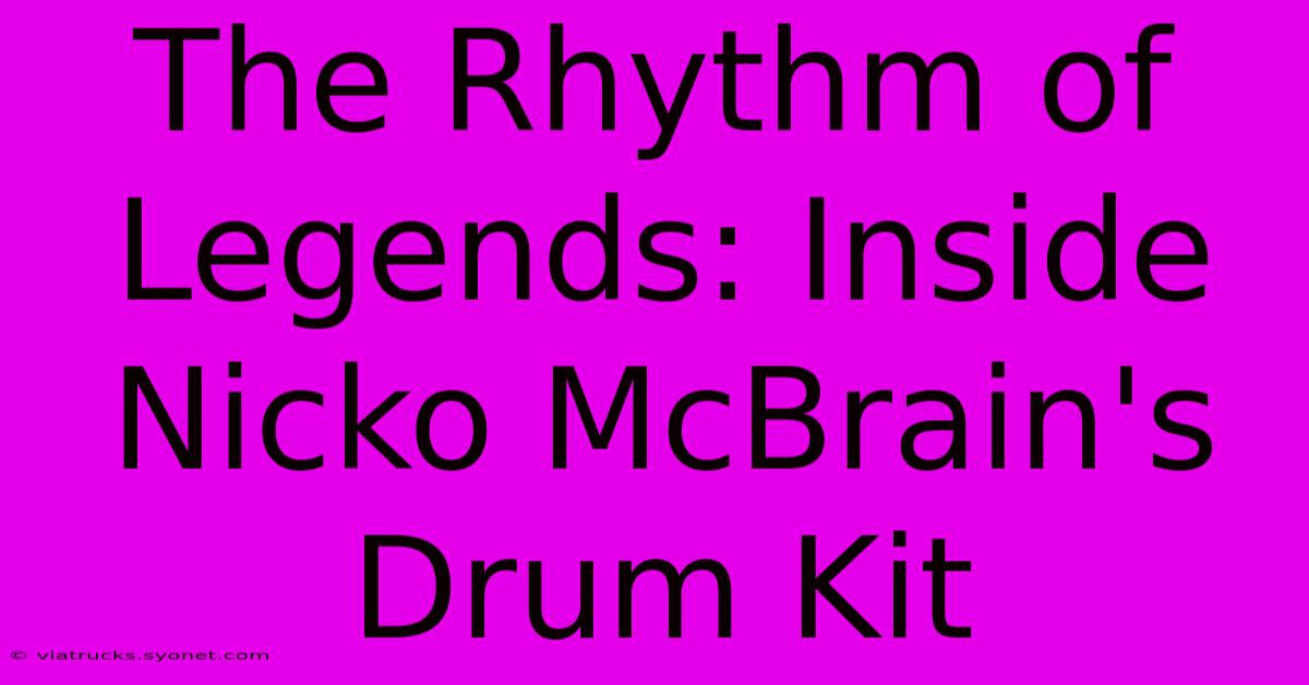 The Rhythm Of Legends: Inside Nicko McBrain's Drum Kit