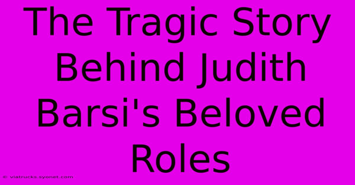 The Tragic Story Behind Judith Barsi's Beloved Roles