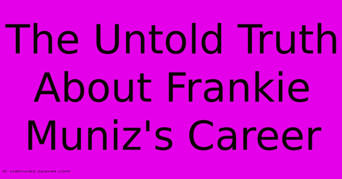 The Untold Truth About Frankie Muniz's Career