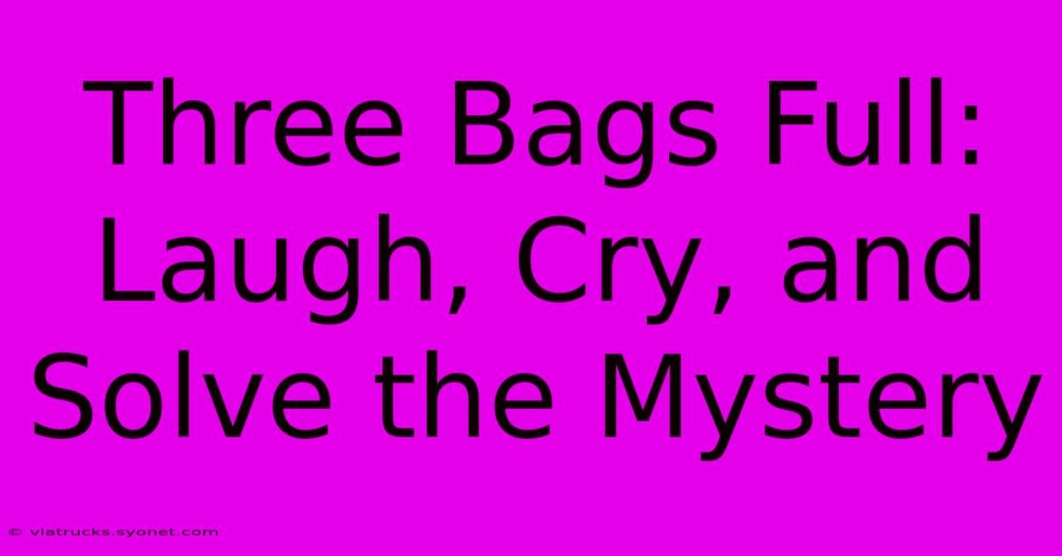 Three Bags Full: Laugh, Cry, And Solve The Mystery