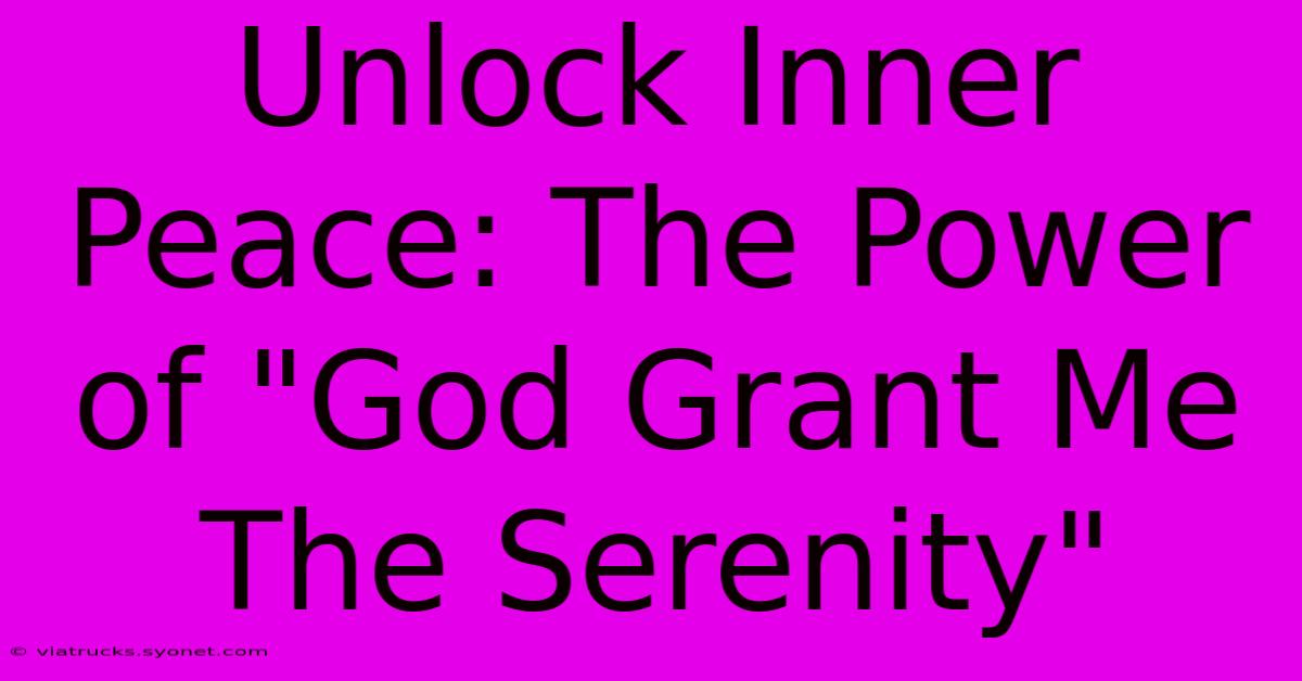 Unlock Inner Peace: The Power Of 