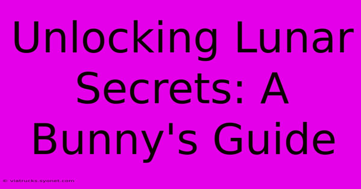 Unlocking Lunar Secrets: A Bunny's Guide