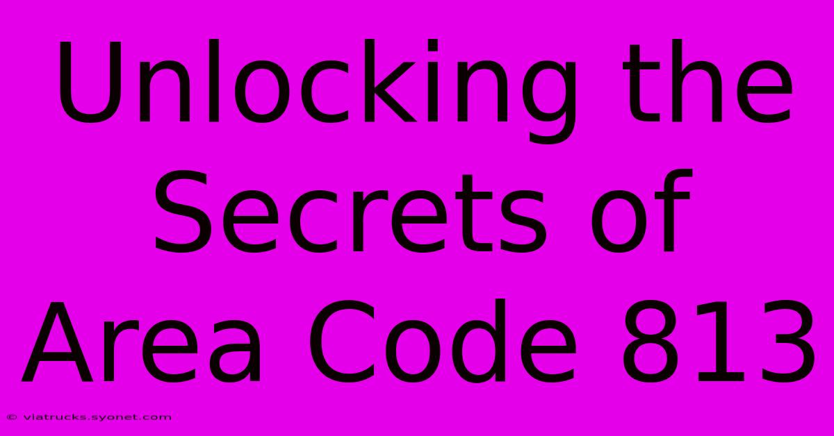 Unlocking The Secrets Of Area Code 813