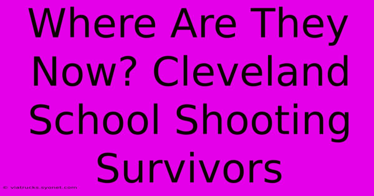 Where Are They Now? Cleveland School Shooting Survivors