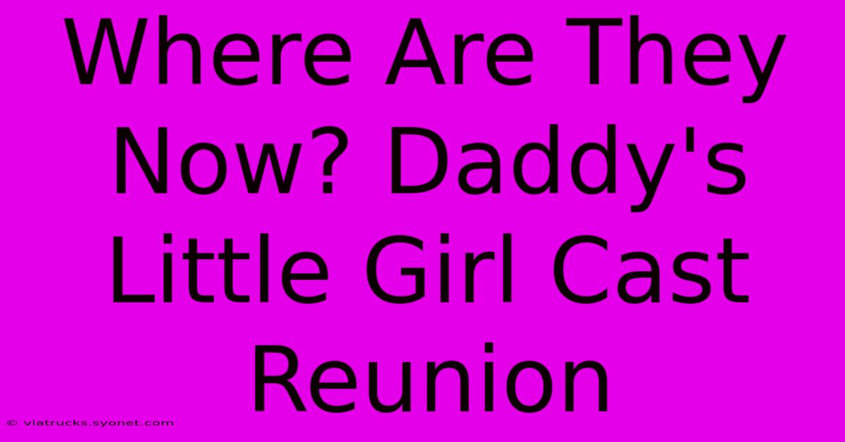 Where Are They Now? Daddy's Little Girl Cast Reunion